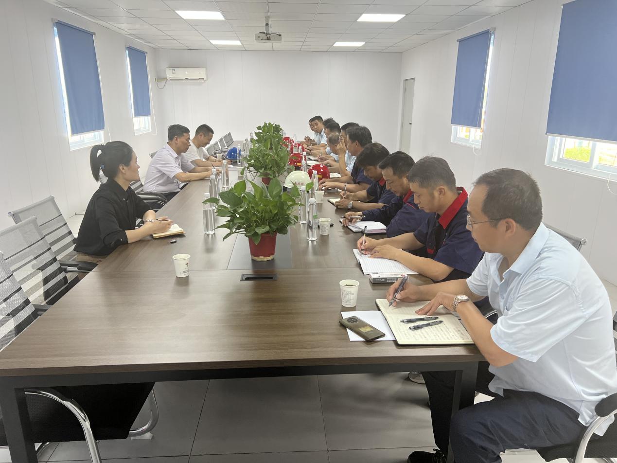 集團公司總經(jīng)理丁士啟到銅基新材料項目調(diào)研指導(dǎo)工作