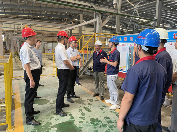 省生態環境廳副廳長到建材公司調研